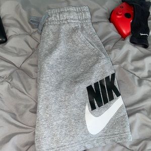 Nike Fleece Grey Shorts.